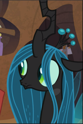 Size: 633x944 | Tagged: safe, screencap, queen chrysalis, changeling, changeling queen, the summer sun setback, cropped, solo