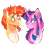 Size: 868x949 | Tagged: safe, artist:wanderingpegasus, derpibooru import, sunburst, twilight sparkle, twilight sparkle (alicorn), alicorn, pony, unicorn, beard, blushing, cheek fluff, chest fluff, digital art, eye contact, facial hair, female, heart, looking at each other, male, mare, missing accessory, shipping, simple background, smiling, stallion, straight, transparent background, twiburst