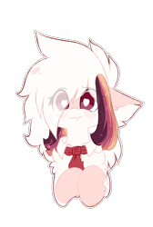 Size: 676x1004 | Tagged: safe, artist:little-sketches, derpibooru import, oc, oc:ayaka, pony, alternate design, bust, female, heart eyes, mare, necktie, ponified, portrait, simple background, solo, species swap, transparent background, wingding eyes