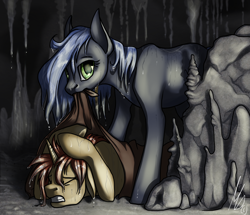 Size: 1024x879 | Tagged: safe, artist:gonedreamer, oc, oc only, oc:amber drop, oc:rain dancer, wet mane