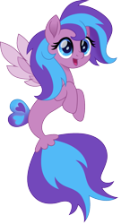 Size: 807x1500 | Tagged: safe, artist:cloudyglow, derpibooru import, pegasus, pony, seapony (g4), g4, fin wings, fins, flitterheart, seaponified, species swap, wings