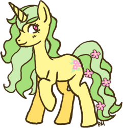 Size: 407x422 | Tagged: safe, oc, oc only, oc:woodland spring, pony, unicorn, cute, cutie mark, photoshop, smiling, solo