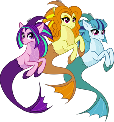 Size: 3727x4000 | Tagged: safe, artist:orin331, adagio dazzle, aria blaze, sonata dusk, siren, equestria girls, cloven hooves, colored hooves, cute, digital art, female, reformed, simple background, smiling, the dazzlings, transparent background, trio