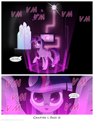 Size: 1200x1552 | Tagged: safe, artist:deusexequus, twilight sparkle, twilight sparkle (alicorn), alicorn, pony, comic:fix, comic, teleportation, time, time machine