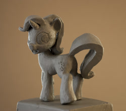 Size: 1800x1591 | Tagged: safe, artist:selenophile, starlight glimmer, pony, unicorn, clay, looking back, open mouth, plot, roma plastilina, sculpture, sketch, solo, traditional art