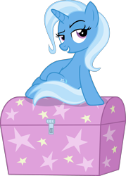 Size: 2102x2936 | Tagged: safe, artist:phucknuckl, derpibooru import, trixie, pony, unicorn, road to friendship, chest, high res, looking at you, simple background, solo, transparent background, trunk, vector