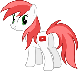 Size: 8342x7630 | Tagged: safe, artist:djdavid98, oc, oc only, oc:matched content, earth pony, pony, .ai available, .svg available, absurd resolution, ponified, simple background, solo, transparent background, vector, youtube