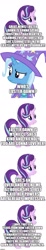 Size: 500x2713 | Tagged: safe, derpibooru import, edit, starlight glimmer, trixie, pony, christmas, comic, foreshadowing, hearth's warming eve, holiday, implied luster dawn, implied twilight sparkle, simple background, white background