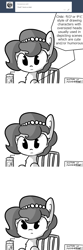 Size: 792x2376 | Tagged: safe, artist:tjpones, oc, oc only, oc:brownie bun, earth pony, pony, horse wife, ask, book, breaking the fourth wall, chair, cheek fluff, chest fluff, chibi, comic, drink, ear fluff, female, grayscale, mare, monochrome, neighponese, oatacola, reading, simple background, sitting, solo, straw, text, tumblr, white background