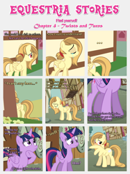 Size: 1800x2409 | Tagged: safe, artist:estories, discord, twilight sparkle, twilight sparkle (alicorn), oc, oc:alice goldenfeather, alicorn, pony, comic:find yourself, comic, female, mare