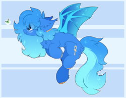 Size: 1728x1338 | Tagged: safe, artist:little-sketches, derpibooru import, oc, oc:azure sapphire, bat pony, pony, chest fluff, female, mare, simple background, solo, transparent background