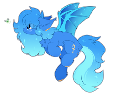 Size: 1728x1338 | Tagged: safe, artist:little-sketches, derpibooru import, oc, oc:azure sapphire, bat pony, pony, female, mare, simple background, solo, transparent background