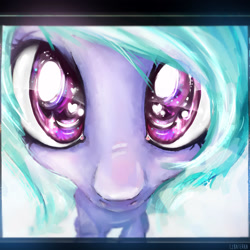 Size: 3000x3000 | Tagged: safe, artist:czbaterka, flitter, pony, big eyes, cute, galaxy, heart eyes, looking at you, pastel, selfie, sketch, solo