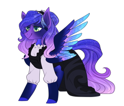 Size: 1024x871 | Tagged: safe, artist:jagga-chan, derpibooru import, oc, oc only, oc:lavender heather, pegasus, pony, clothes, dress, female, mare, simple background, solo, transparent background