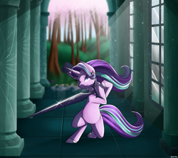 Size: 2800x2500 | Tagged: safe, artist:celes-969, derpibooru import, starlight glimmer, unicorn, fantasy class, sword, warrior, weapon