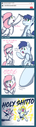 Size: 844x2930 | Tagged: safe, artist:sugar morning, oc, oc only, oc:slipstream, oc:sugar morning, pegasus, pony, comic, couple, doodle, dragon ball z, female, funny, heterochromia, male, mare, meme, oc x oc, otp, parody, shipping, simple background, sketch, stallion, straight, stylus, sugarstream, super saiyan, surprised, vulgar, xk-class end-of-the-world scenario