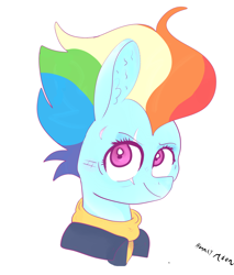 Size: 4862x5712 | Tagged: safe, artist:honneymoonmlp, derpibooru import, rainbow dash, pegasus, pony, the last problem, older, older rainbow dash, solo