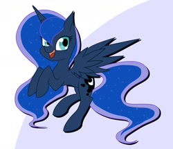 Size: 1600x1377 | Tagged: safe, artist:suziouwabami, derpibooru import, princess luna, alicorn, pony, cute, female, lunabetes, mare, open mouth, solo