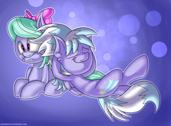 Size: 2700x2000 | Tagged: safe, artist:neoncel, cloudchaser, flitter, pegasus, pony, female, hair bow, mare, smiling, wings