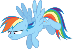 Size: 5000x3333 | Tagged: safe, artist:xpesifeindx, rainbow dash, pegasus, pony, castle sweet castle, .svg available, scrunchy face, simple background, solo, transparent background, vector