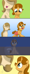 Size: 1500x3617 | Tagged: safe, artist:floofyfoxcomics, oc, oc only, oc:autumn science, comic, cycles of autumn, female, filly, mother and child, mother and daughter, parent and child, story included