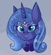 Size: 195x211 | Tagged: source needed, safe, artist:lulubell, derpibooru import, princess luna, alicorn, pony, picture for breezies, s1 luna, solo