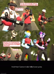 Size: 1920x2637 | Tagged: safe, artist:andrewnuva199, derpibooru import, rainbow dash, twilight sparkle, anthro, human, crossover, gmod, saxton hale, team fortress 2