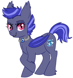 Size: 384x409 | Tagged: safe, artist:lulubell, derpibooru import, oc, oc:night watch, bat pony, pony, night guard, simple background, transparent background