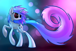 Size: 1748x1181 | Tagged: safe, artist:underpable, derpibooru import, dj pon-3, vinyl scratch, pony, unicorn, solo, tail