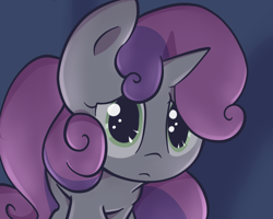 Size: 1250x1000 | Tagged: safe, artist:spikedmauler, sweetie belle, anxious, cute, diasweetes, frown, go ask sweetie belle, nervous, scared, solo