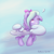 Size: 1200x1200 | Tagged: safe, artist:alasou, derpibooru import, flitter, pegasus, pony, cloud, ear fluff, female, hair bow, looking up, mare, sky, solo, spread wings, wings