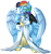 Size: 1286x1368 | Tagged: safe, artist:kittehkatbar, derpibooru import, rainbow dash, soarin', anthro, unguligrade anthro, clothes, dress, female, hooves, male, shipping, simple background, soarindash, straight, suit, transparent background