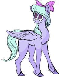 Size: 772x1000 | Tagged: safe, artist:savilyn, flitter, pegasus, pony, female, mare, simple background, solo