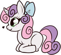 Size: 341x307 | Tagged: safe, artist:lulubell, derpibooru import, sweetie belle, bow, simple background, solo, transparent background