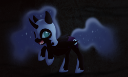 Size: 1000x598 | Tagged: safe, artist:hioshiru, derpibooru import, nightmare moon, cute, solo