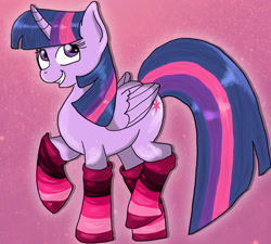 Size: 2211x1989 | Tagged: safe, artist:oomormunaoo, twilight sparkle, twilight sparkle (alicorn), alicorn, pony, clothes, female, mare, socks, solo, striped socks