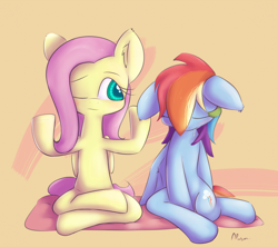 Size: 1160x1030 | Tagged: safe, artist:alasou, derpibooru import, fluttershy, rainbow dash, pegasus, pony, drool, floppy ears, sleeping