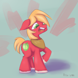 Size: 1280x1280 | Tagged: safe, artist:alasou, derpibooru import, big macintosh, earth pony, pony, 30 minute art challenge, male, solo, stallion