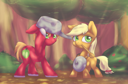 Size: 1450x950 | Tagged: safe, artist:alasou, derpibooru import, applejack, big macintosh, earth pony, pony, male, stallion