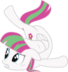 Size: 6043x6315 | Tagged: safe, blossomforth, hurricane fluttershy, absurd resolution, contortionist, flexible, simple background, solo, transparent background, vector