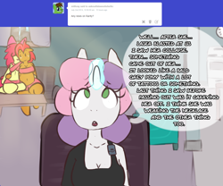 Size: 1280x1066 | Tagged: safe, artist:somescrub, apple bloom, babs seed, sweetie belle, anthro, appleseed, ask nudist sweetie belle, incest