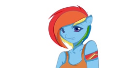 Size: 1240x700 | Tagged: safe, artist:f-l-u-t-t-e-r-shy, derpibooru import, rainbow dash, anthro, solo