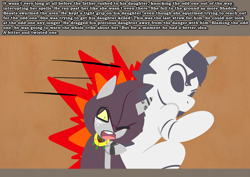 Size: 1280x907 | Tagged: safe, artist:somescrub, oc, oc:saltine, zebra, ask nudist sweetie belle, backstory