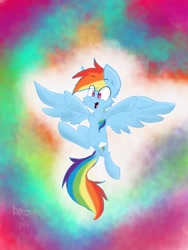 Size: 768x1024 | Tagged: safe, artist:lumepone, rainbow dash, pegasus, pony, cheek fluff, chest fluff, solo