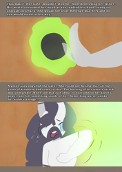 Size: 1280x1812 | Tagged: safe, artist:somescrub, oc, oc only, oc:amara, oc:saltine, anthro, zebra, ask nudist sweetie belle, backstory, crying, explicit source, tale of the witch, tumblr