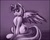 Size: 1236x977 | Tagged: safe, artist:bantha, derpibooru import, twilight sparkle, twilight sparkle (alicorn), alicorn, pony, female, mare, monochrome, palindrome get, smiling, solo