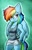 Size: 324x512 | Tagged: safe, artist:lizzyoli-ravioli, derpibooru import, rainbow dash, anthro, clothes, solo, tanktop