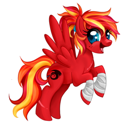 Size: 800x826 | Tagged: safe, artist:xbeautifuldreamerx, oc, oc only, oc:fire strike, solo