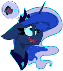 Size: 1024x1151 | Tagged: dead source, safe, artist:vegas-liights, king sombra, princess luna, bat pony, pony, bat ponified, fangs, female, heart, lumbra, male, shipping, solo, straight