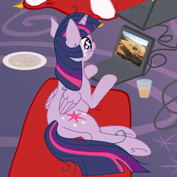 Size: 1313x1310 | Tagged: safe, artist:silfoe, derpibooru import, twilight sparkle, twilight sparkle (alicorn), alicorn, pony, civilization, civilization v, cropped, female, game over, mare